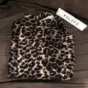 One Size Leopard Leggings NWT